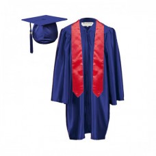 10 x Children's Graduation Gown and Stole Set in Satin Finish (7-13yrs)